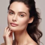 Portrait Of Woman, Skincare And Beauty Cosmetics For Shine, Wellness Or Healthy Glow