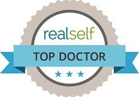 RealSelf Top Doctor Cosmetic Surgery Badge