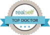 . realself top doctor logo